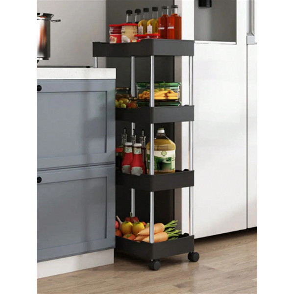 Multipurpose Wide Trolly Rack (Black)