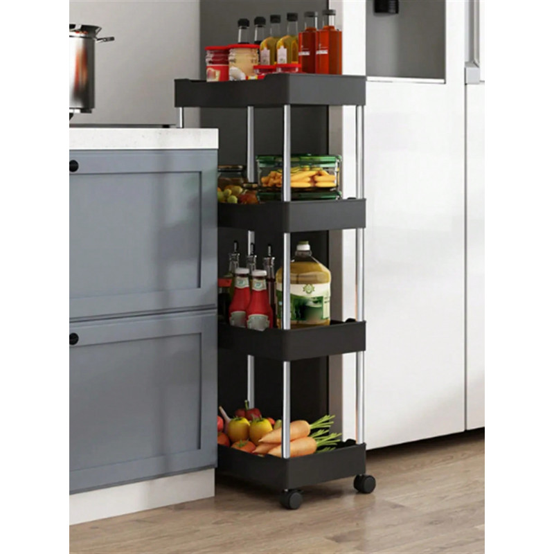 Multipurpose Wide Trolly Rack (Black)