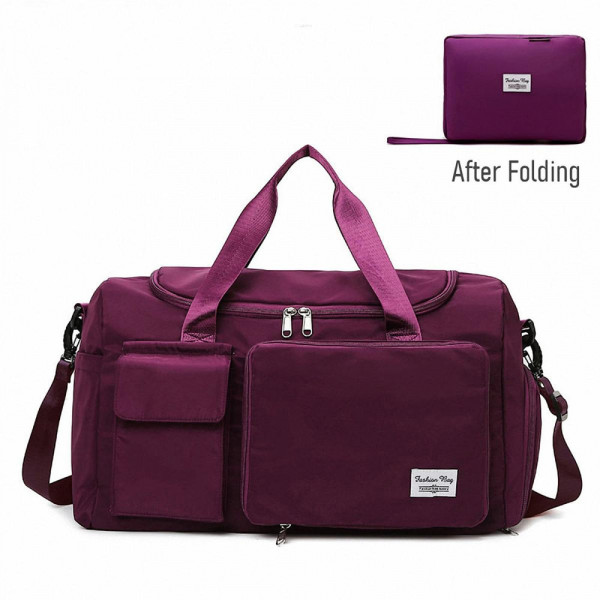 Fashionable Large Capacity Travel & Gym Bag (purple)