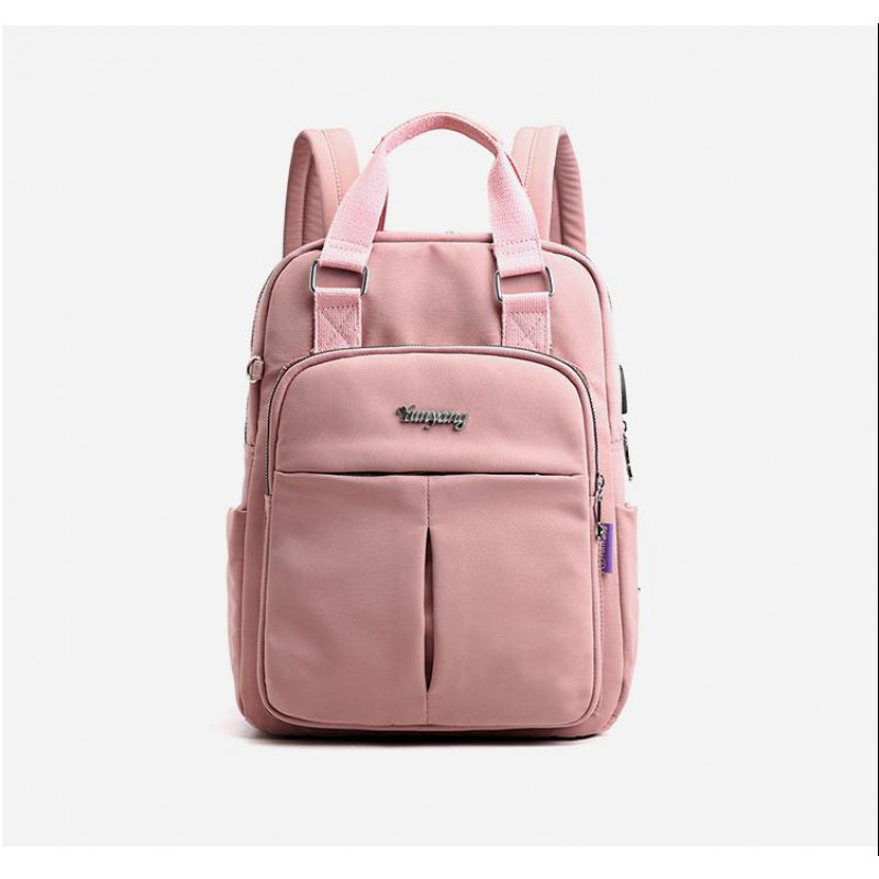 New leisure nylon ladies CHINA Bagpack (pink)