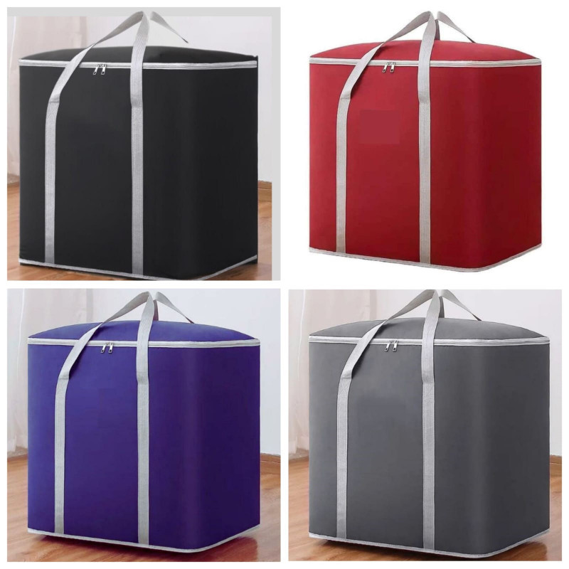 (4Pcs) 4XL Size Large Capacity Storage Bag(Black/Blue/Red/Ash)