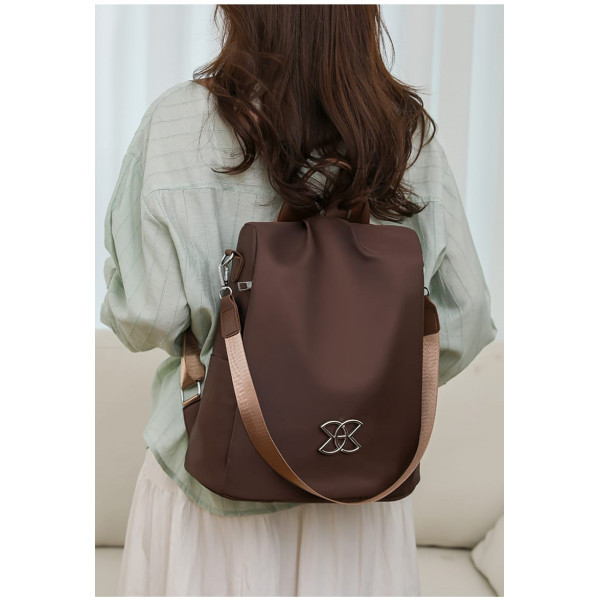 Women Large Capacity Outdoor Tote Bag ( coffe  )