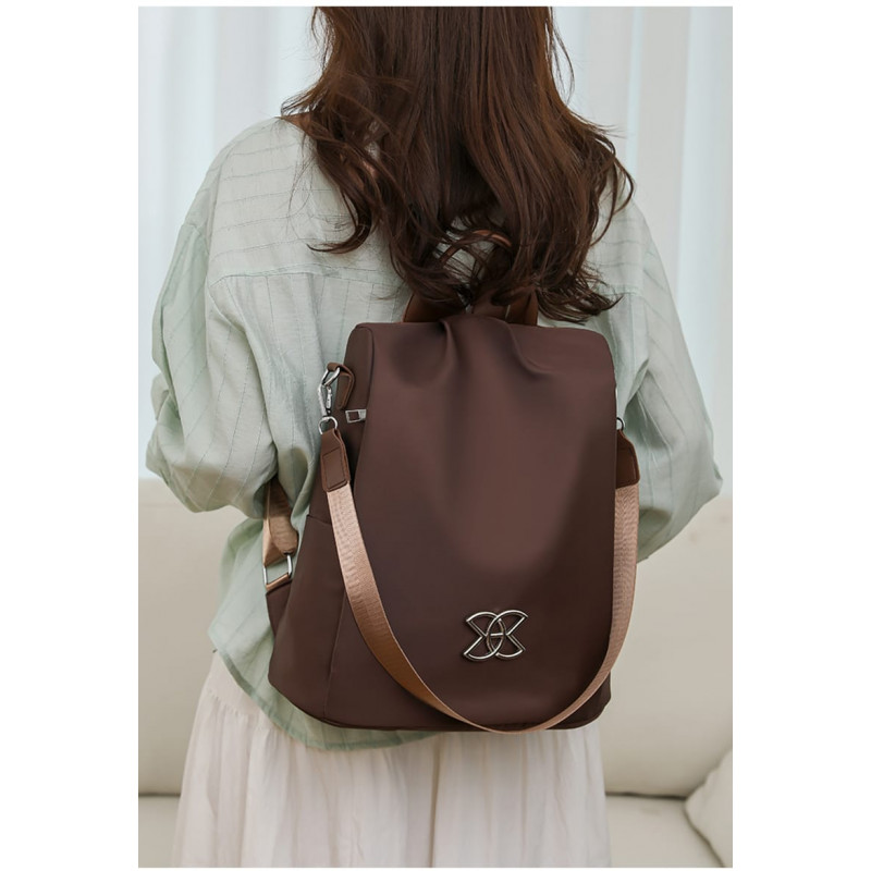 Women Large Capacity Outdoor Tote Bag ( coffe  )
