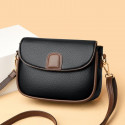 PU Leather Women Fashion Crossbody Handbags (black)