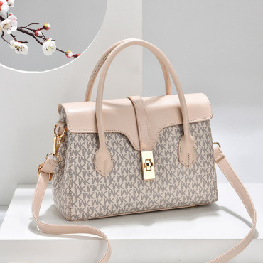 High Quality MK Design American Fashion New Handbag (Cream colour)