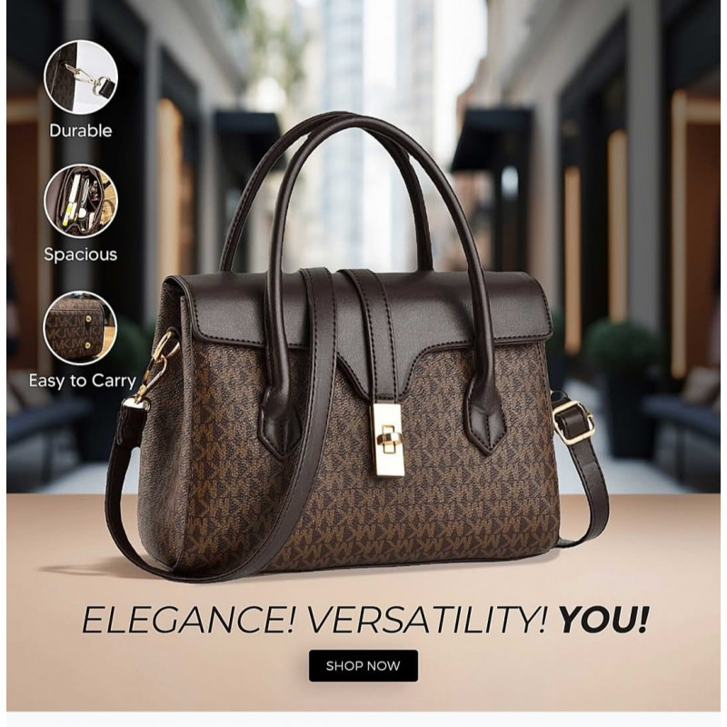 High Quality MK Design American Fashion New Handbag (Coffee Colour)