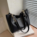 Signature Classic shoulder women's tote bags(Black)