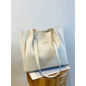 Signature Classic shoulder women's tote bags(White)