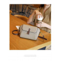 New Pu Leather Single Shoulder Niche Light Luxury Women's Bag(off-white)
