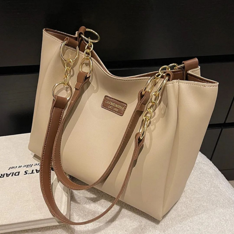 Signature Classic shoulder women's tote bags(Creem)