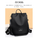 New Texture Oxford Cloth Women’s Backpack(Black)
