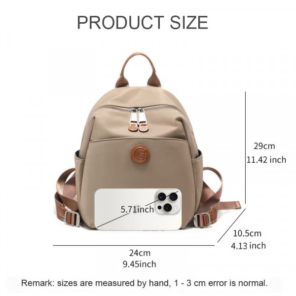 2025 New Hot Women's Backpacks Designer High Quality Soft Nylon Simple Fashion Bag(Grey)
