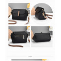 New Pu Leather Single Shoulder Niche Light Luxury Women's Bag(off-white)