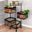 4 Layer Square Shape Kitchen Rack (Square Shape)