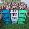 4 Tiers rectangular storage Rack/Bedroom Bathroom Kitchen Rack ( 1 pcs)