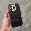 Original Luxo Brand Premium MagSafe Reflective Carbon Textured Case