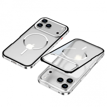 Aluminum Metal Frame Electroplated Magnetic Frosted Phone Case for iphone