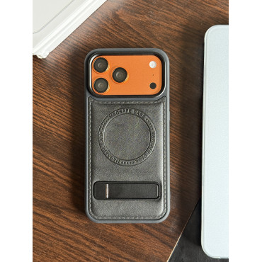 Premium Leather MagSafe Case with Stand