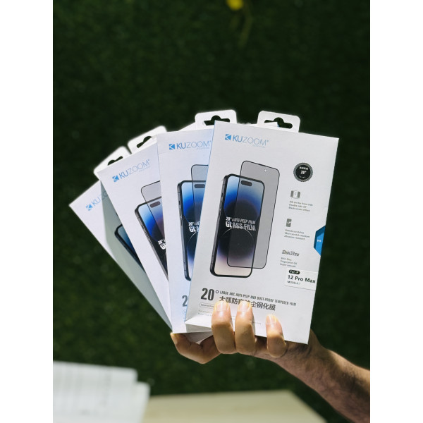 Kuzoom Screen Protector Glass Flim For iPhone (Privacy )