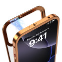 Shockproof Metal Armor Magnetic Aluminum Frame Matte Cover 