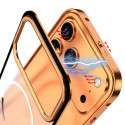Shockproof Metal Armor Magnetic Aluminum Frame Matte Cover 