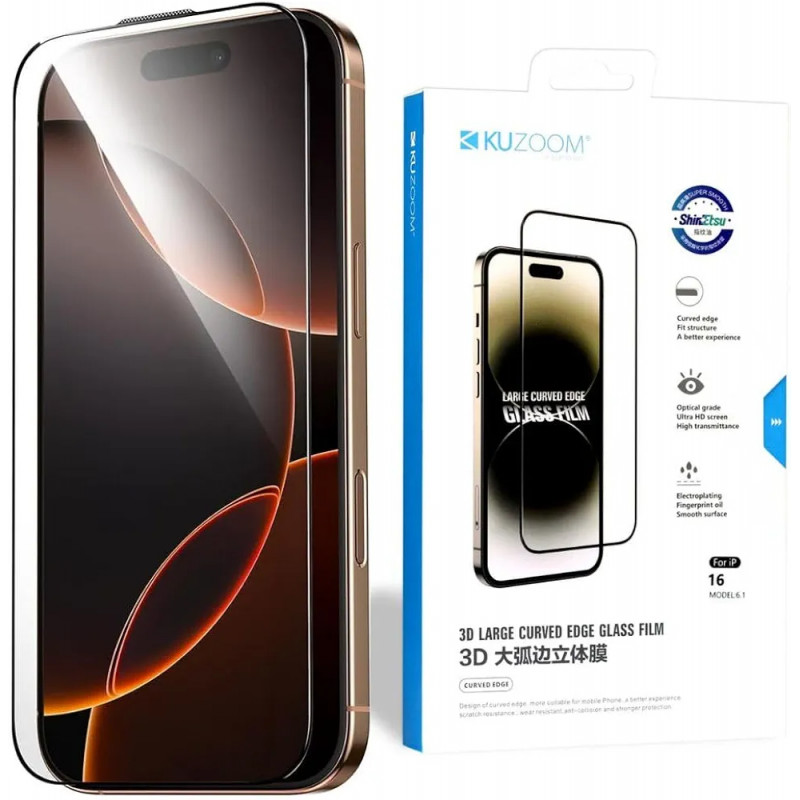 Kuzoom Screen Protector Glass Flim For iPhone