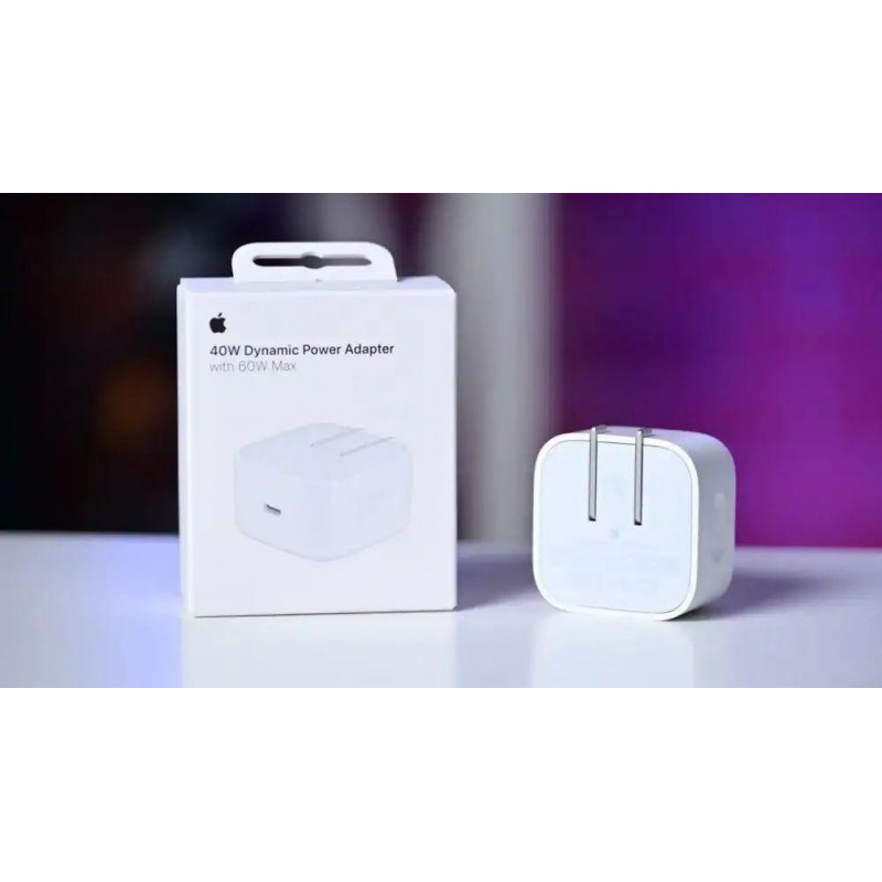 Original 40W Dynamic Power Adapter with 60W Max (2-Pin) for iphone
