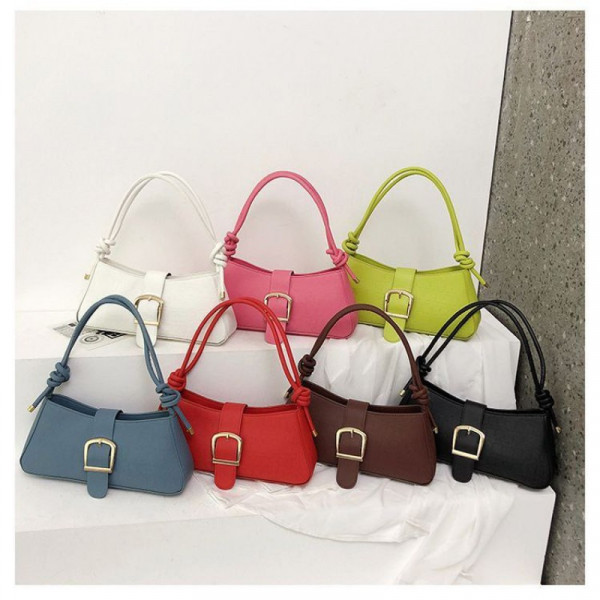 Trendy Mini Shoulder Bag for Women with Buckle Design
