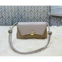 Women's Elegant Solid Color PU Leather Crossbody Bag with Metal Lock Buckle | N279
