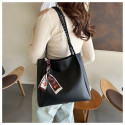  Elegant Braided Handle Tote Bag with Scarf  | RM-62 