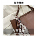  Elegant Braided Handle Tote Bag with Scarf  | RM-62 