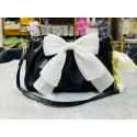 Elegant PU Leather Women's Handbag with Bow & Braided Strap | RM78