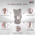 Tynor OA Knee Support Neo J08 For Knock knees (Valgus) and Bowlegs (Varus)