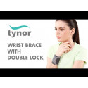 TYNOR E-05 WRIST BRACE WITH DOUBLE LOCK, GREY