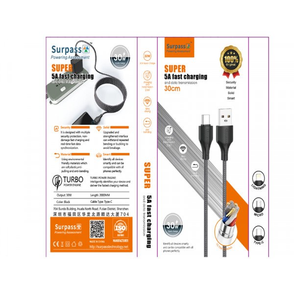Surpass Cable Braided USB To Type-c