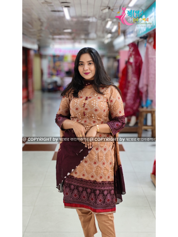 Embrodiary Chundry Batik Dress