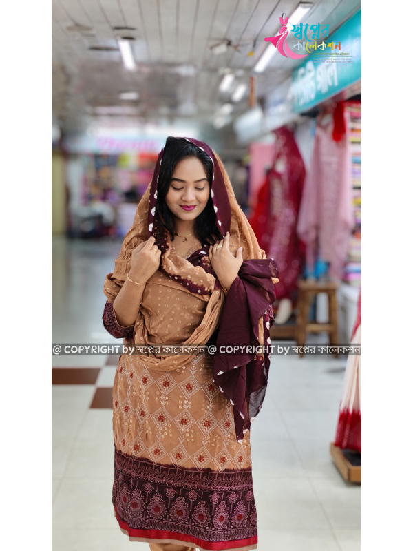 Embrodiary Chundry Batik Dress