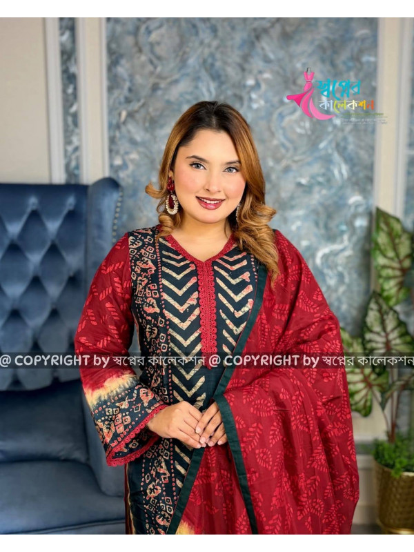 Silk Batik Three Piece