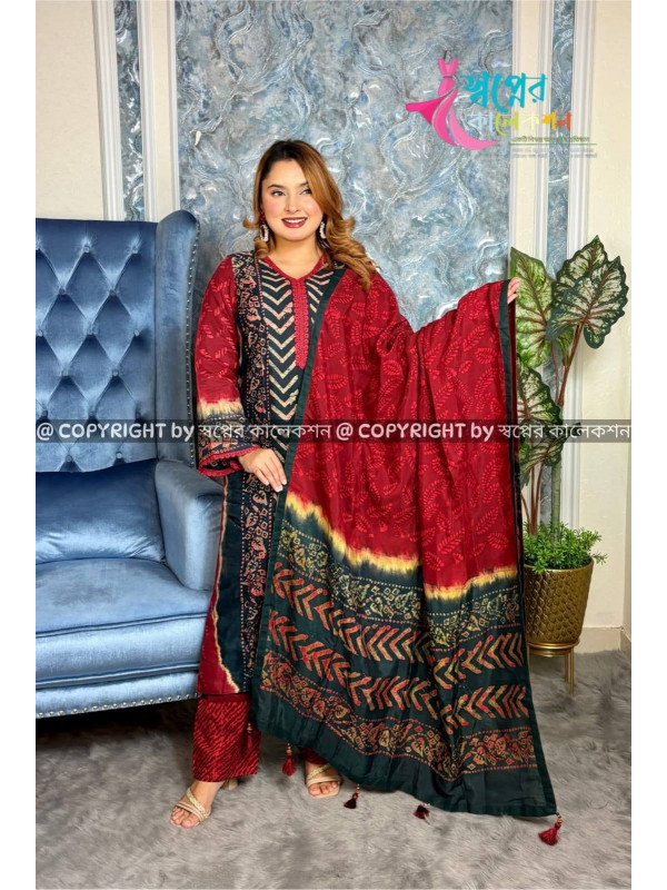 Silk Batik Three Piece