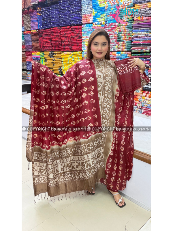 Exclusive Silk Batik Three Pis