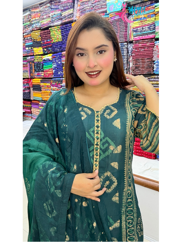 Silk Batik Three Piece