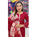 Tye Dye Sequence Chundri Embroidery