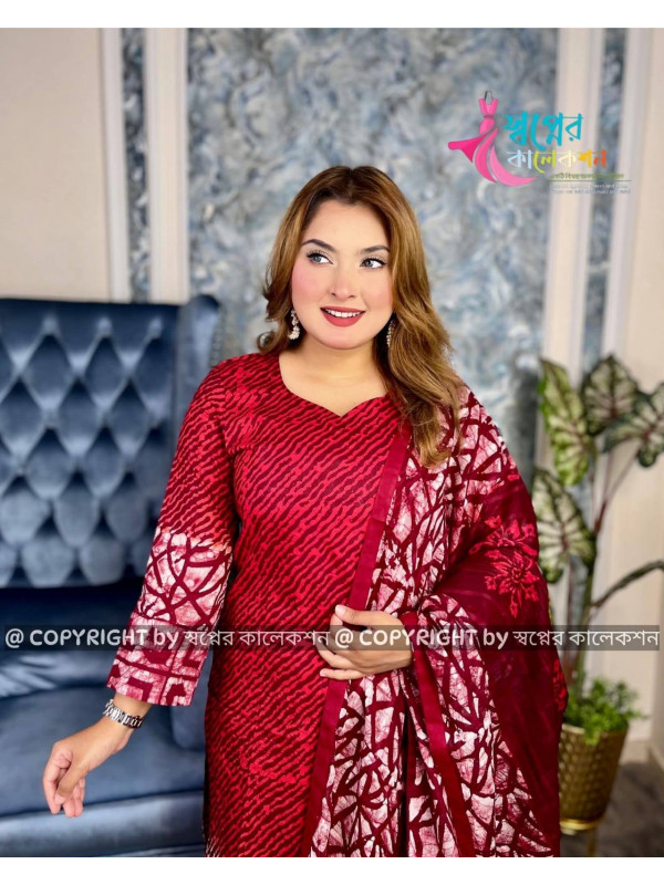 Vegetable Dye Batik Three Pis