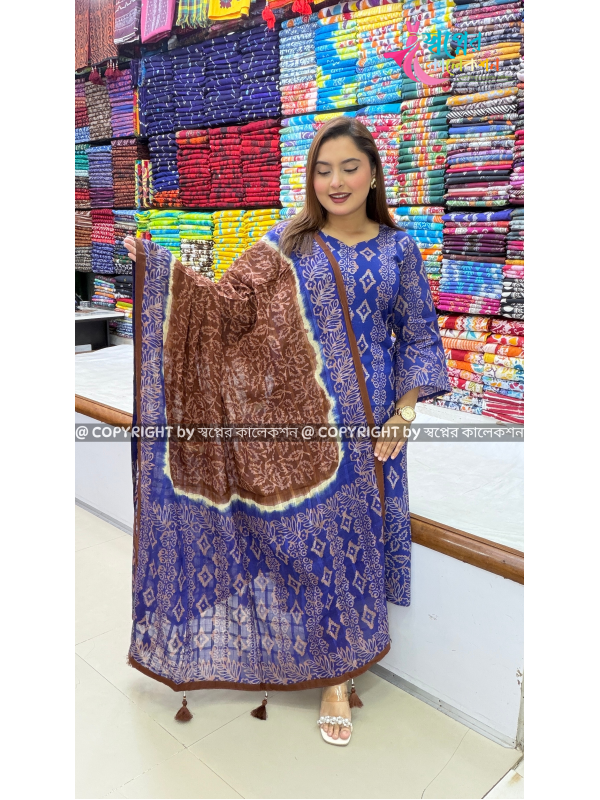 Vegetable Dye  Batik Three Pis