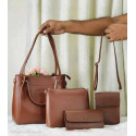 Leather 4Set bag (coffee)