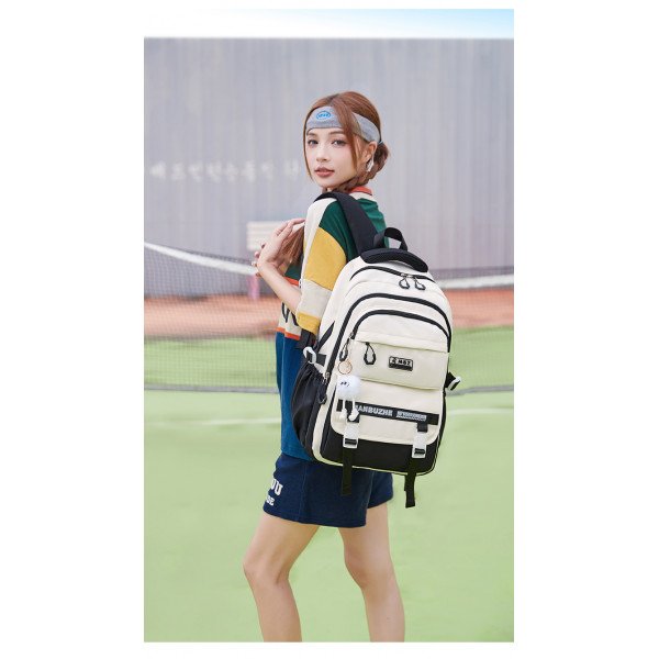 Academy Style Waterproof School Book Bag(Black Colour)