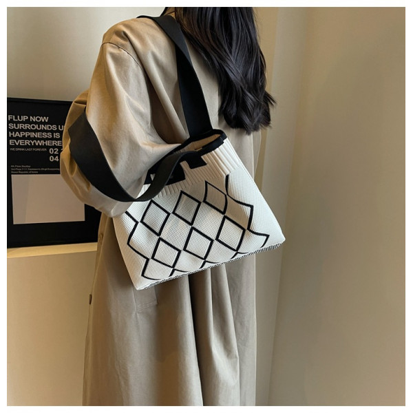 niche shoulder bag(Beige/Off White)