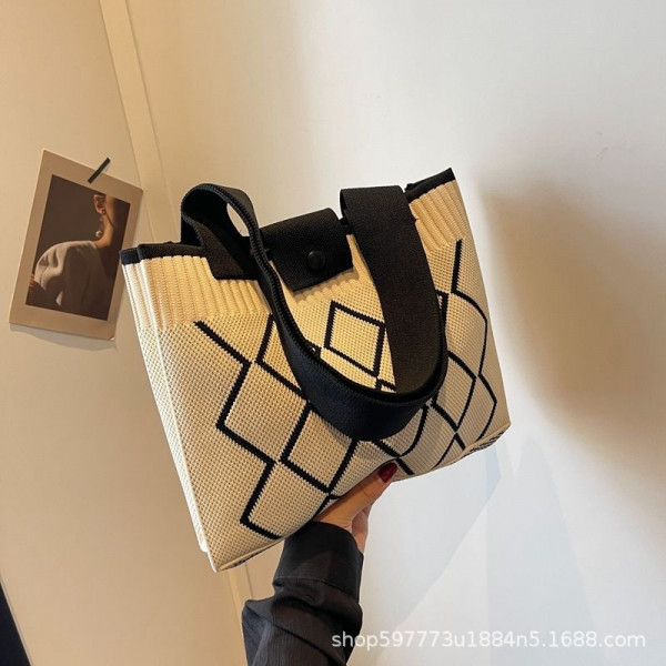 niche shoulder bag(Beige/Off White)