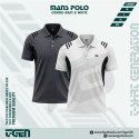 2PC Premium Comfort Mash Polo T-Shirt Combo -Gray & White