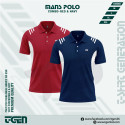 2PC Premium Comfort Mash Polo T-Shirt Combo -Red & Navy